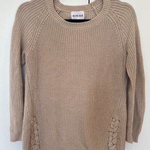 Olive & Oak Cotton Knit Sweater w/Side Stitching